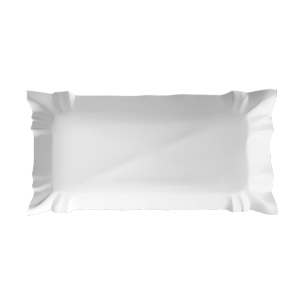 Tacka 14x25cm papierowa biała op.100szt