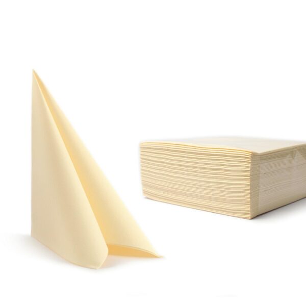 Serwetki fizelinowe 40x40cm op.50szt. krem szampan