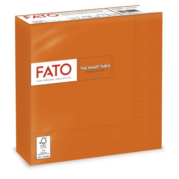 Serwetki 33x33 2W pomarańczowe FATO op.50szt