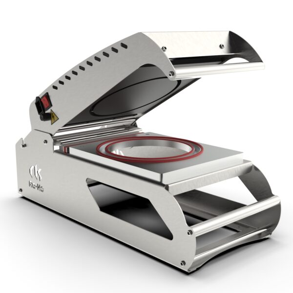 Zgrzewarka do tacek RK-O Z RAMKĄ fi.185mm docinanie folii po obrysie