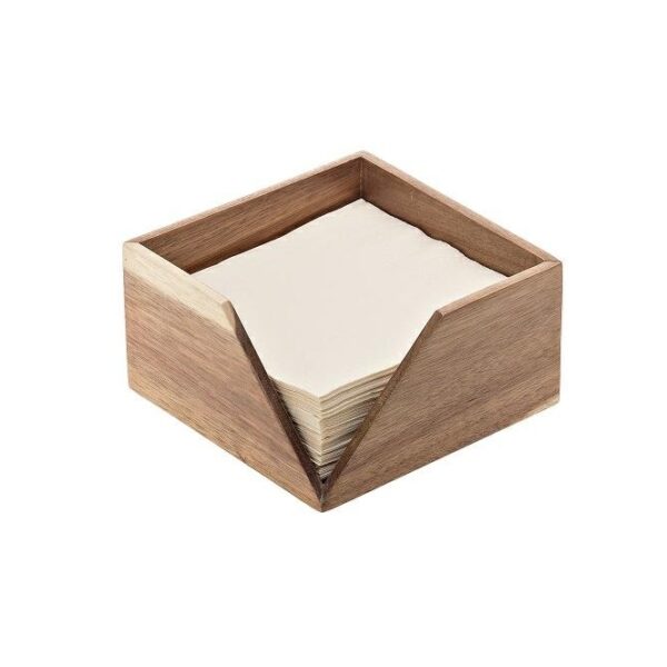 Dyspenser do serwetek akacja 24x24 1/4 14x14x10cm 1 szt.