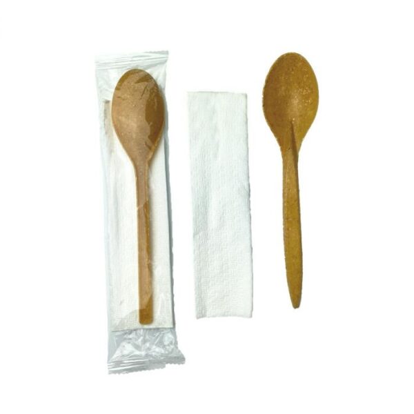 Konfekcja łyżka z serwetką w folii