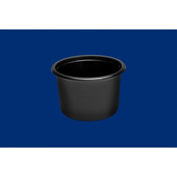 Pojemnik 500 ml wielorazowy okrągły czarny