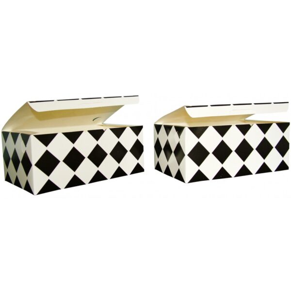 Pudełko 205x125x85mm KRATKA CZARNA