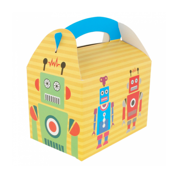 Pudełko Happy Meal z uchwytem motyw ROBOTY
