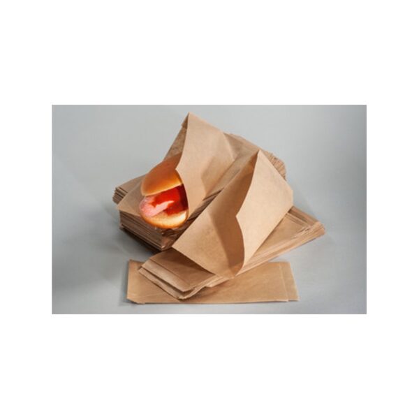 Torebki na HOT-DOG brązowe 80x220mm