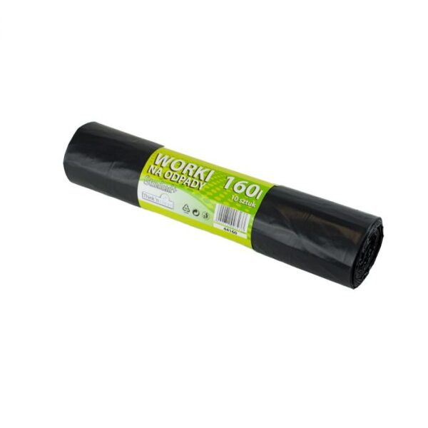 Worki 160l czarne LDPE na odpady